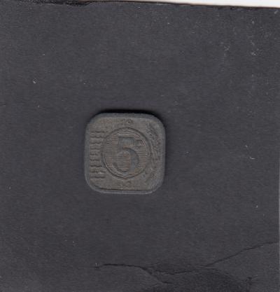 Beschrijving: 5 Cent WILHELMINA